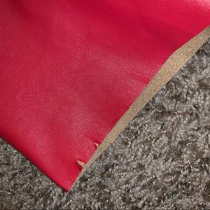 BCBGMaxAzria Tops - Bcbg “leather” top in red BCBGMaxAzria Tops - Bcbg “leather” top in red